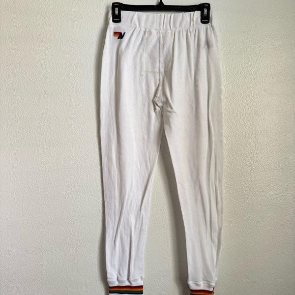 Aviator Nation Rainbow Waffle Knit Jogger Pants - Picture 6 of 9